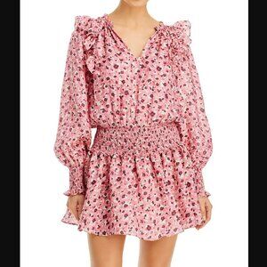 Ramy Brook Penelope Silk Blend Ruffled Dress